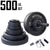 Body Solid 500 lb Cast Iron Olympic Weight Set with Bar and Collars