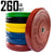 Body Solid 260 lb Chicago Extreme Color Bumper Plate Sets
