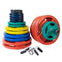 Body Solid 500 lb Color Rubber Grip Olympic Weight Set