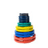 Body Solid 255 lb Color Grip Olympic Plate Set
