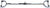 Chrome, Solid 34 inch Pro Style Lat Bar