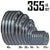 Body Solid 355 lb Gray Cast Iron Grip Olympic Plate Set