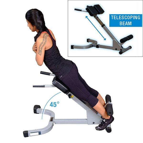 PowerLine by Body Solid 45 Degree Back Hyper Extension – The